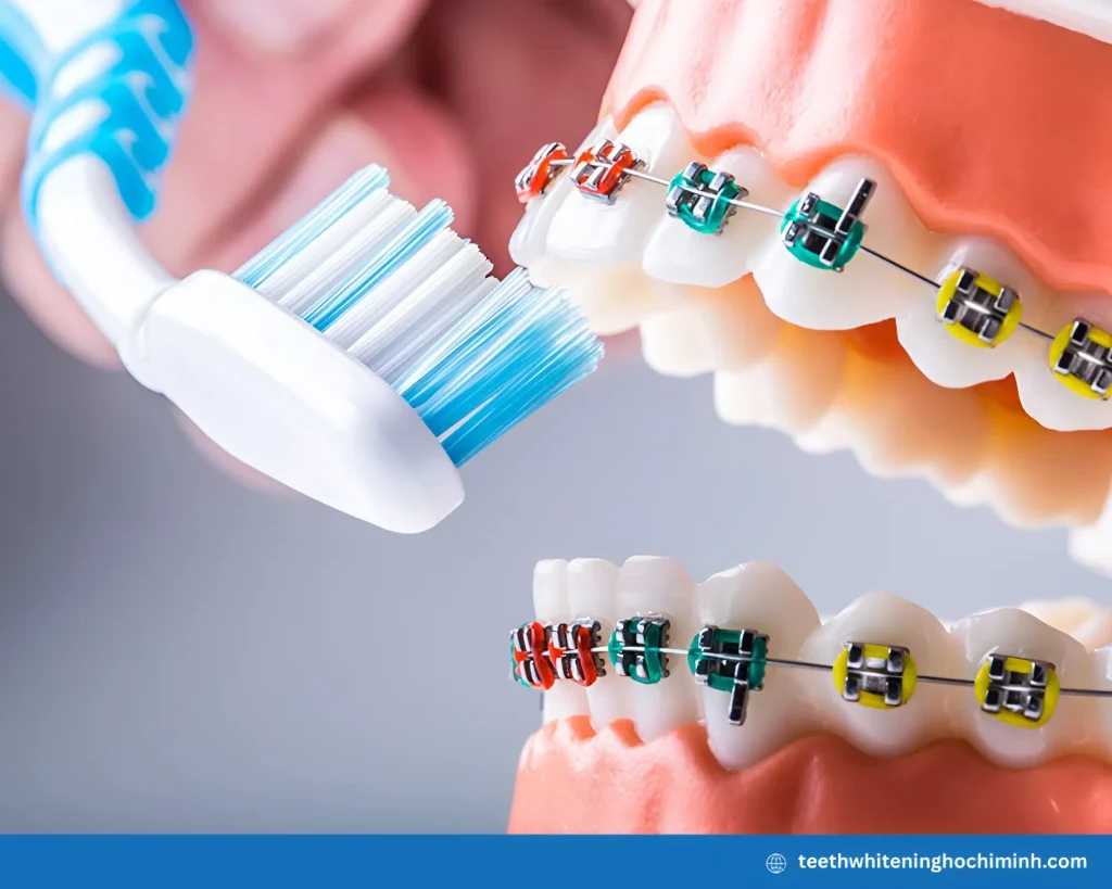 can you use teeth whitening strips with braces