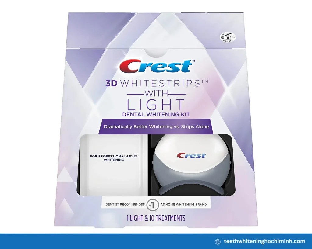 crest 3d white whitestrips with light teeth whitening kit