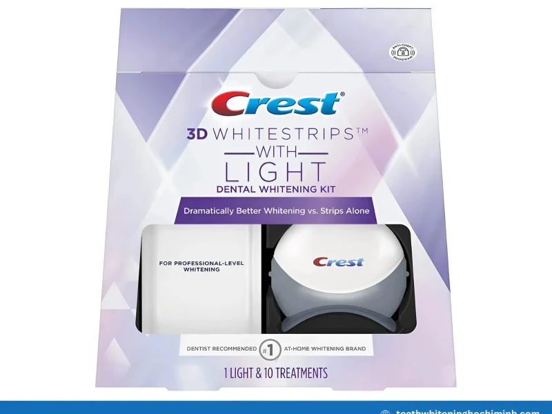 crest 3d whitestrips with light teeth whitening kit