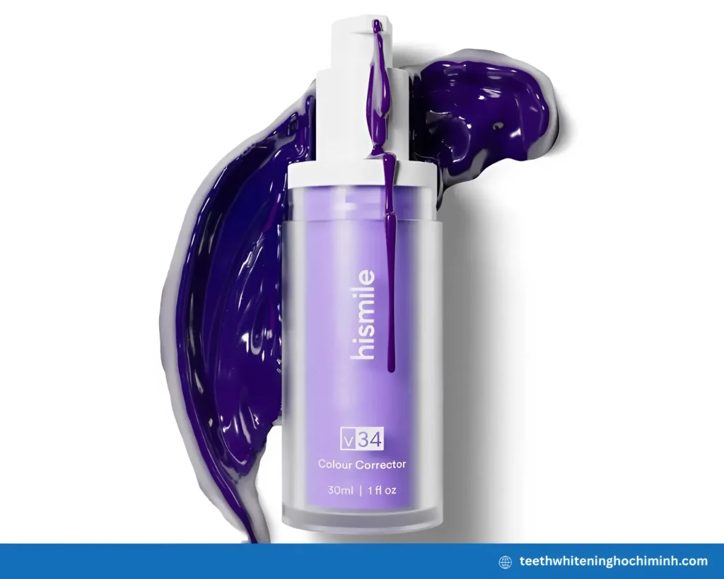 teeth whitening purple toothpaste