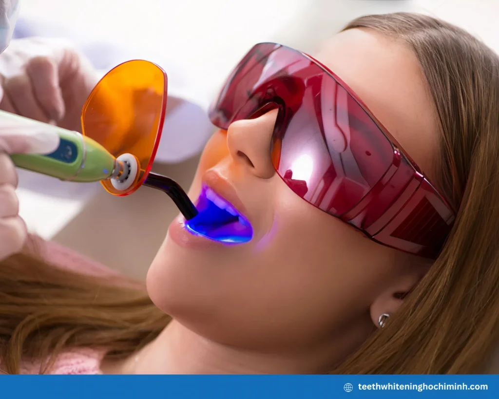 laser teeth whitening on crowns