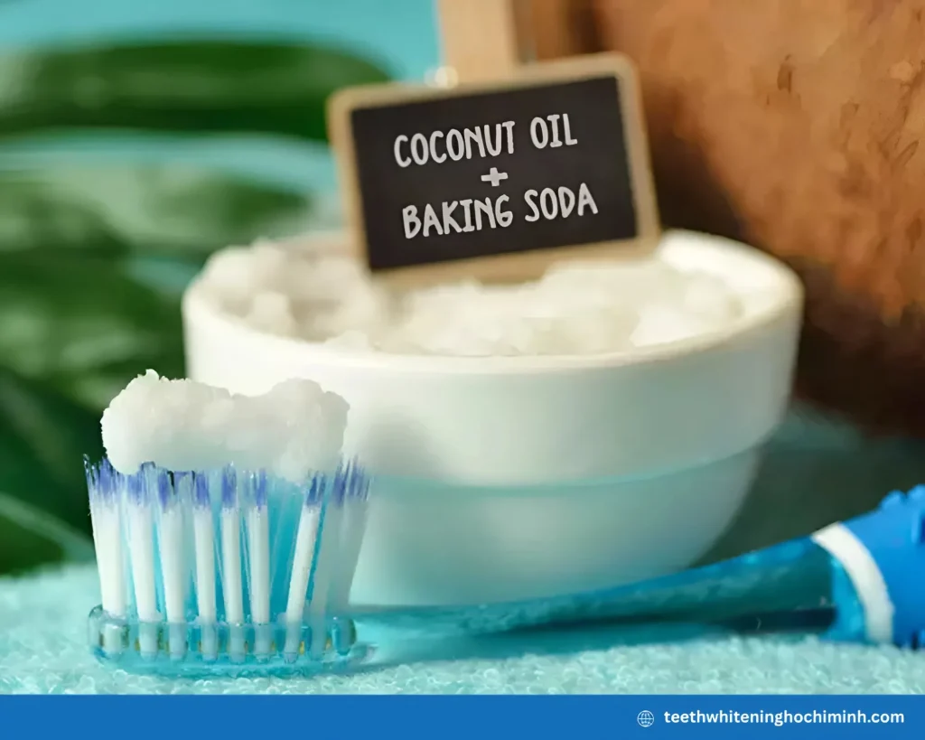 coconut oil and baking soda for teeth whitening