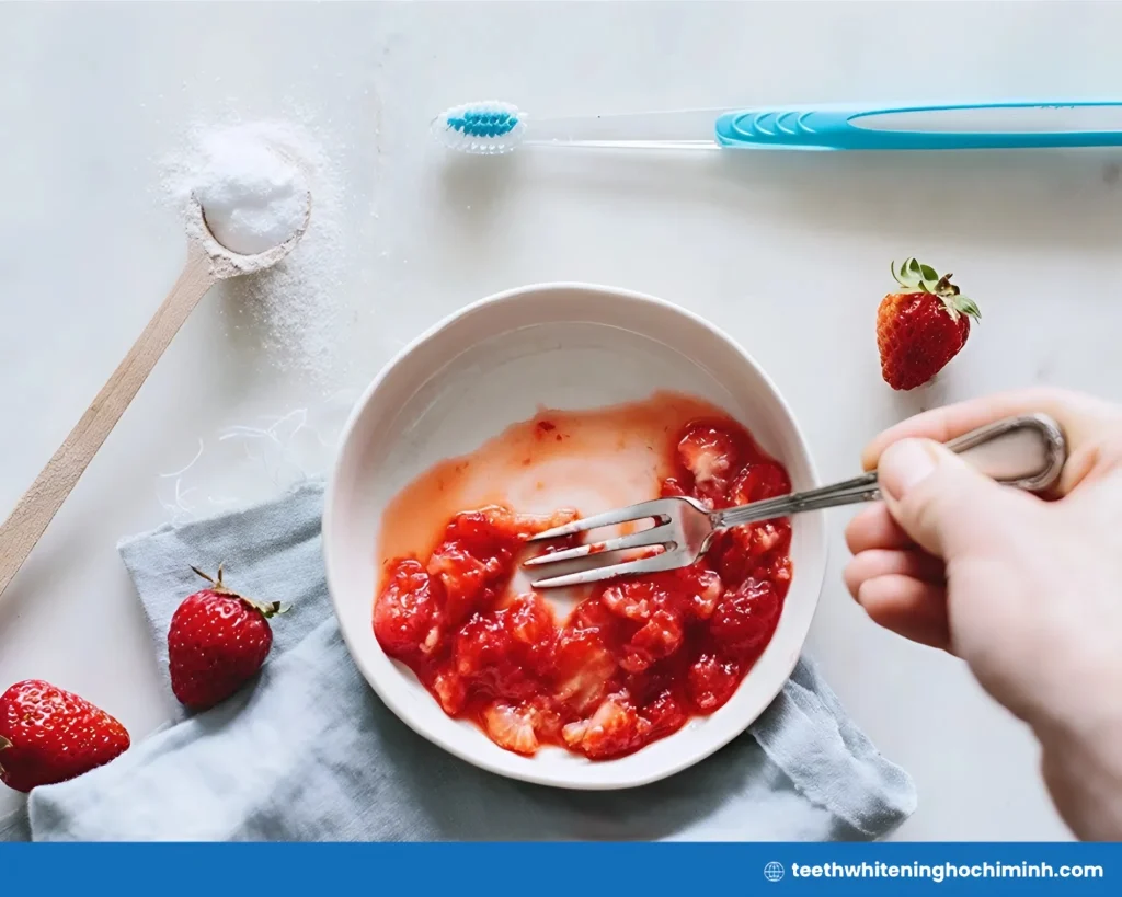 baking soda with toothpaste for teeth whitening
