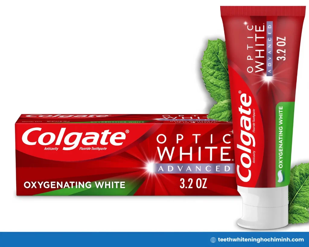 colgate optic white advanced teeth whitening toothpaste