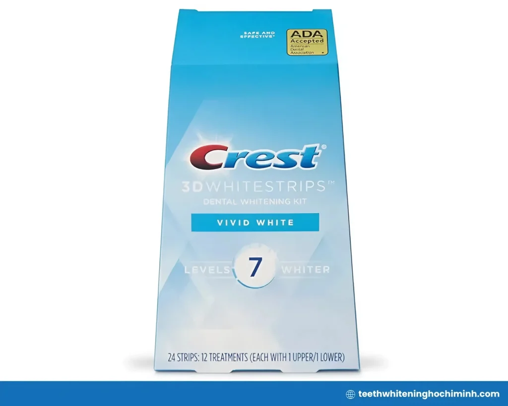 crest 3d whitestrips vivid plus teeth whitening strip kit