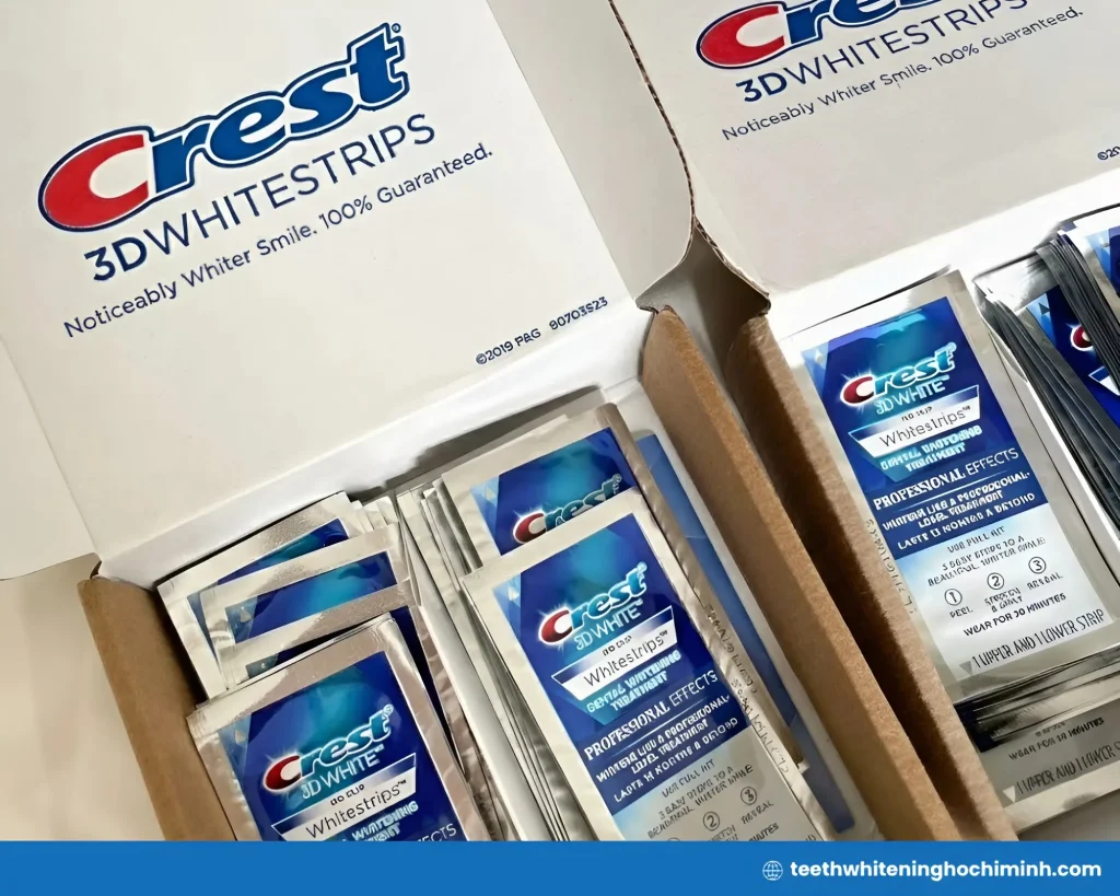 crest 3d white professional effects whitestrips teeth whitening strips kit