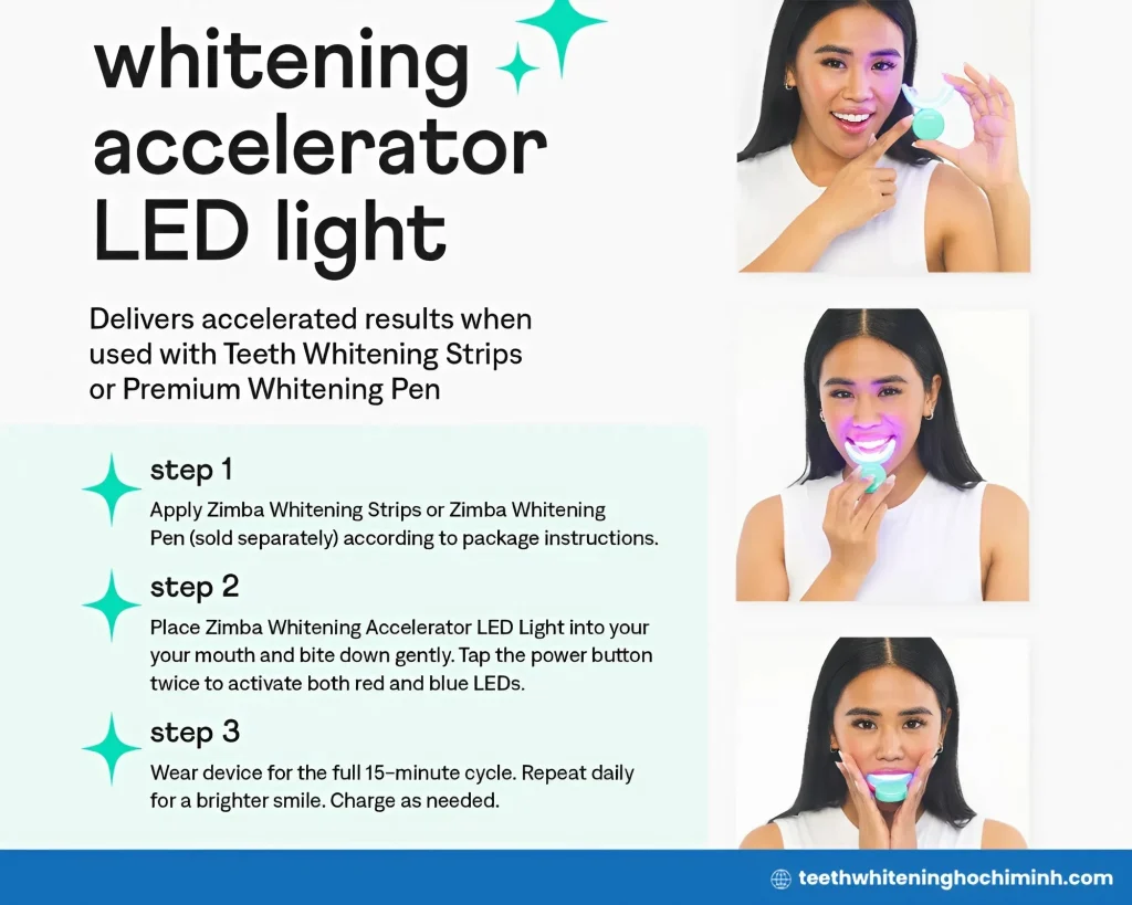 zimba LED whitening kit instructions