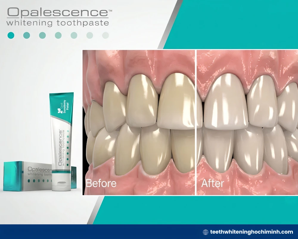 opalescence teeth whitening toothpaste result