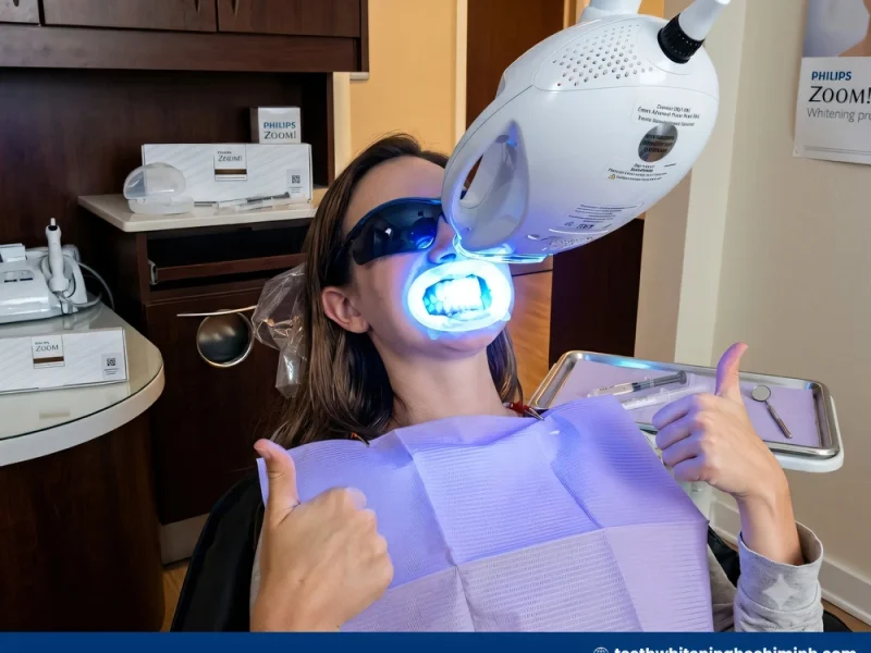 does zoom teeth whitening hurt