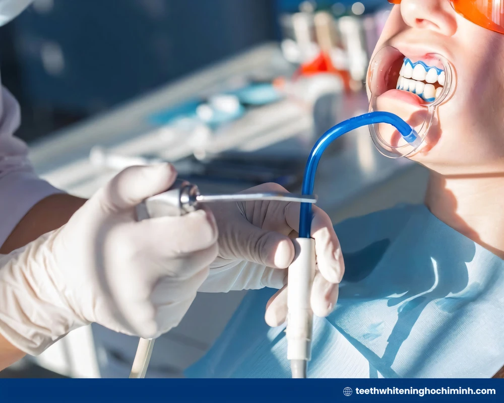 teeth whitening procedure dentist