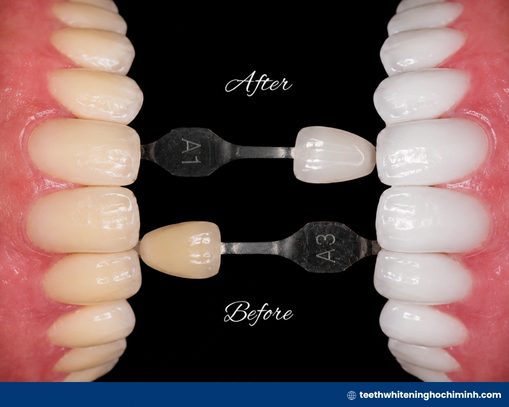 zoom teeth whitening system resutls