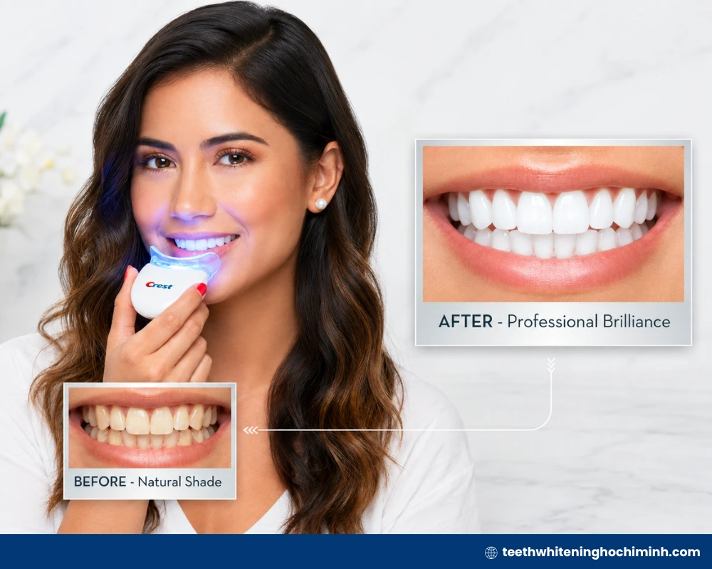 Gentle UV teeth whitening approach for first-time users