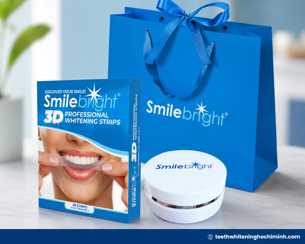 Smile Bright UV whitening kit with hydrogen peroxide gel